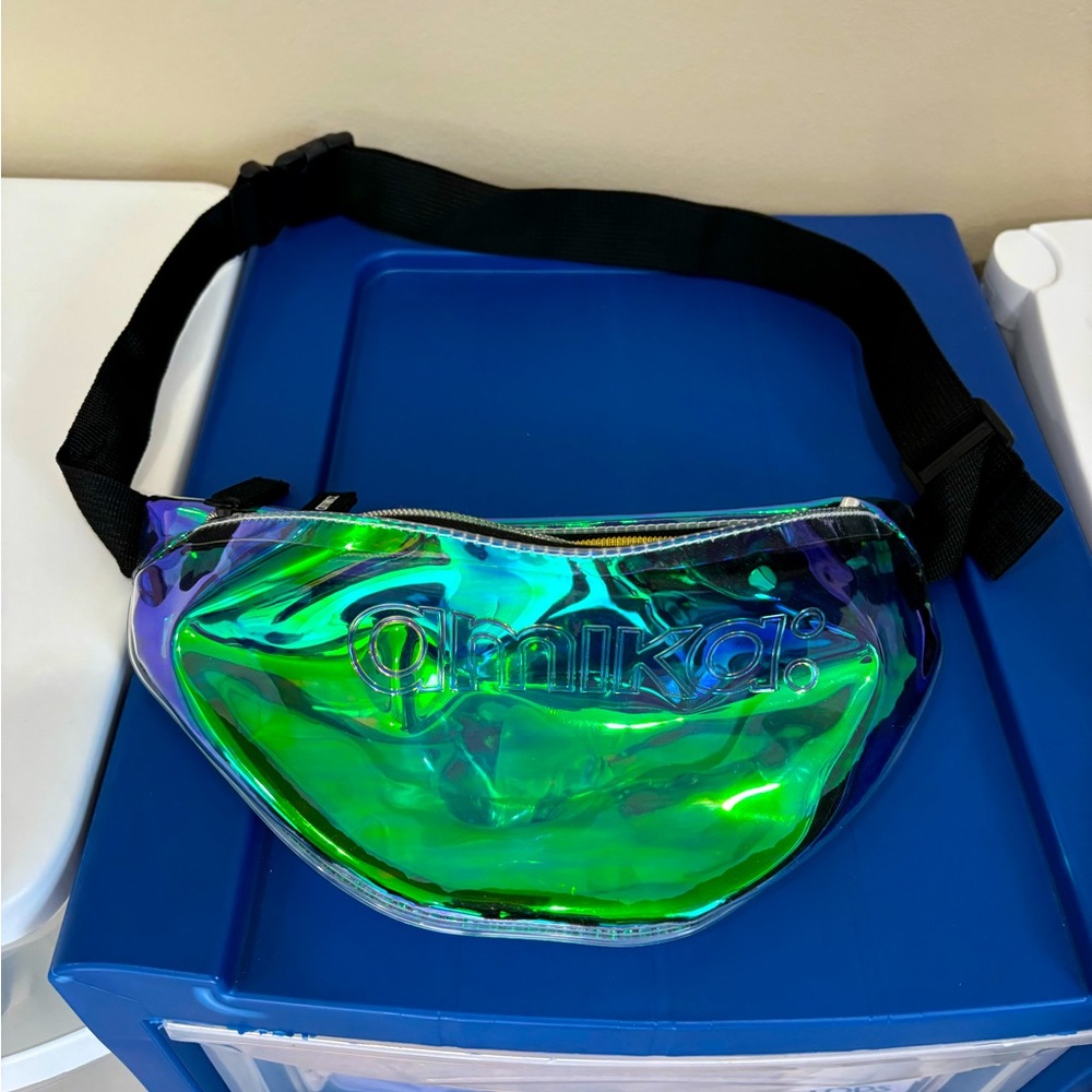 AMIKA Iridescent Clear Waist Bag Fanny Pack
